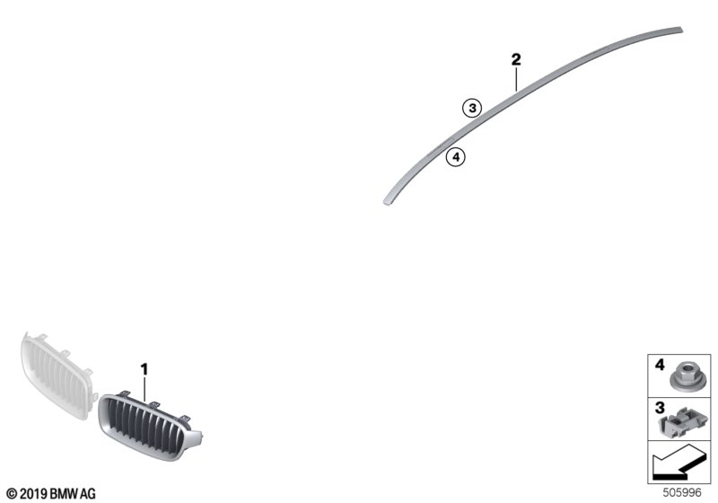 Exterior trim / grill