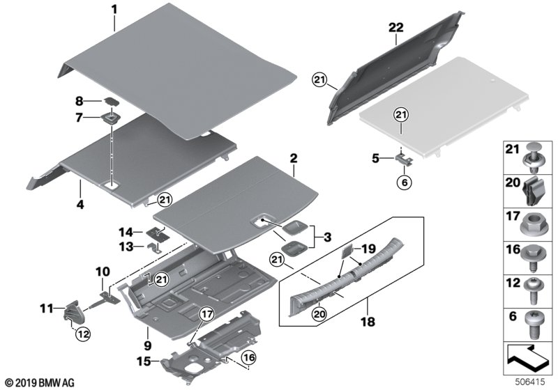Genuine BMW 51477373562 F90 G30 Floor Carpet, Luggage Compartment (Inc. 520dX, 530d & 540dX) | ML Performance UK Car Parts