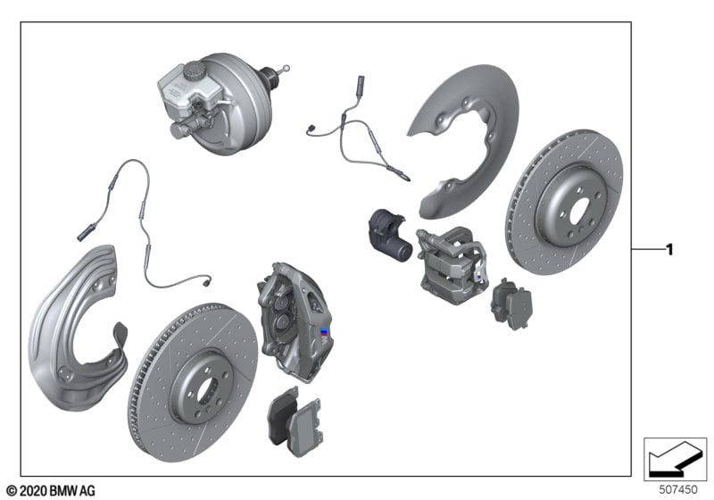 Set of M Performance brakes front/rear