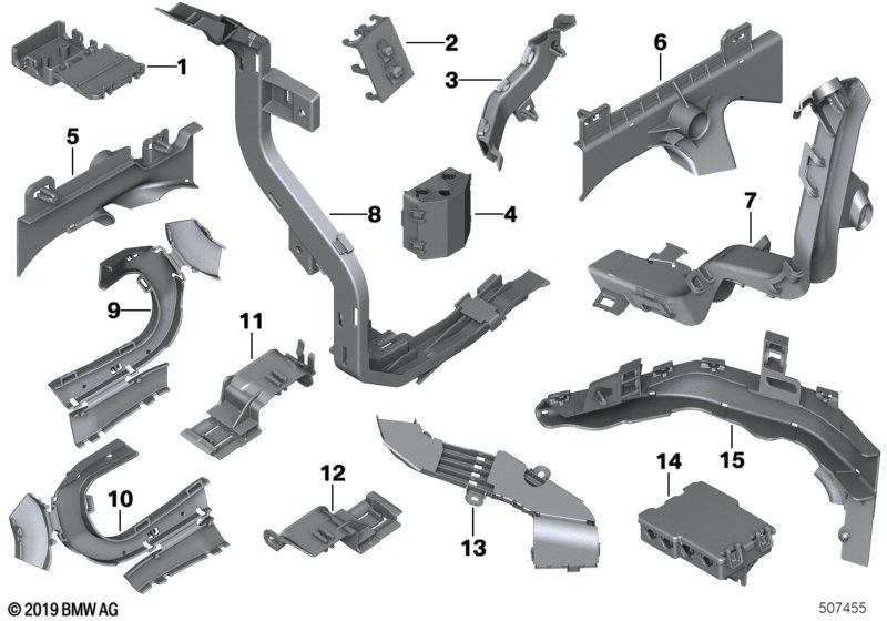 Wiring harness covers/cable ducts