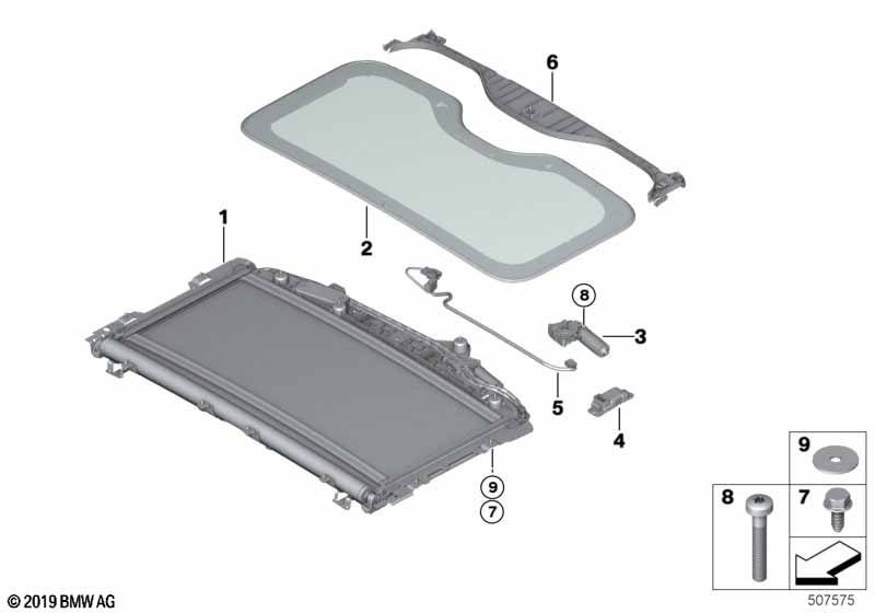 Genuine BMW 54108081675 G07 Shade System SCHWARZ (Inc. X7) | ML Performance EU Car Parts