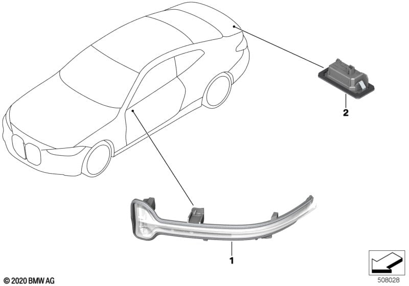 Auxiliary turn signal lamp/s outer
