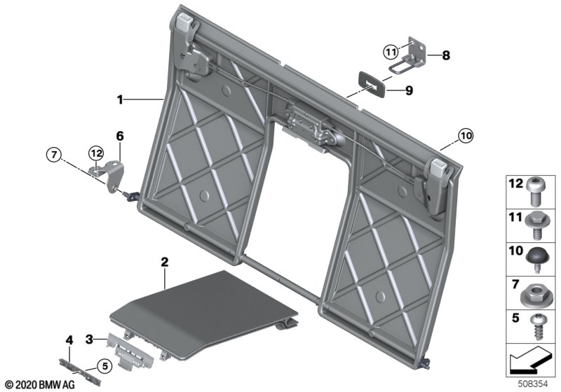 Seat, rear, seat frame, base seat