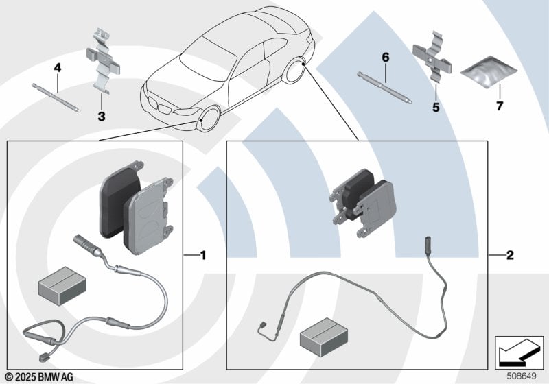 Service kit brake pads