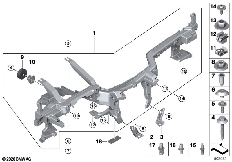 Carrier instrument panel