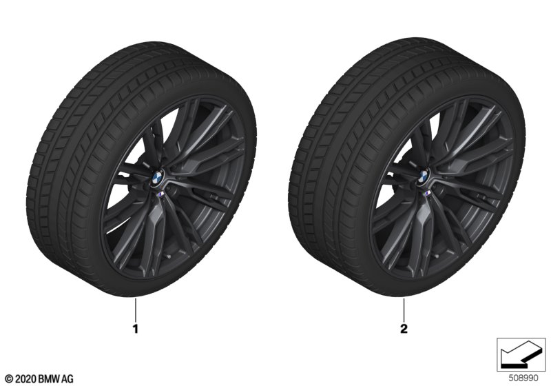 Winter wheel w.tire M doub.sp. 829M- 19