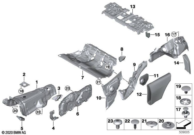 Sound insulating rear