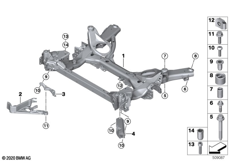 Front axle support
