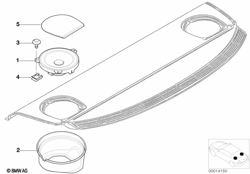 Single parts f package shelf stereo syst