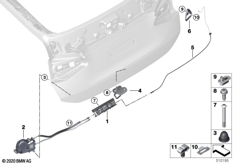 Trunk lid/closing system