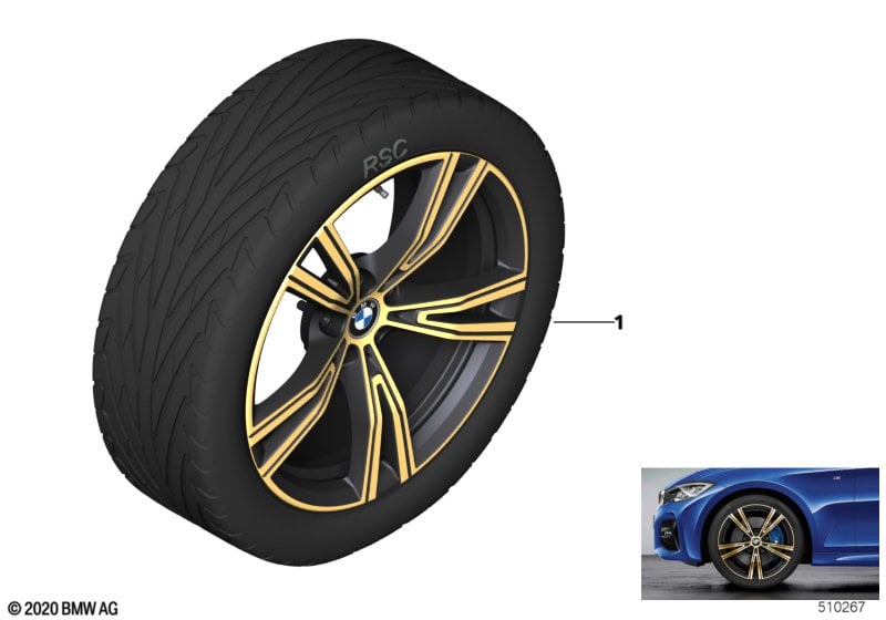 BMW LA wheel double spoke 793 - 19