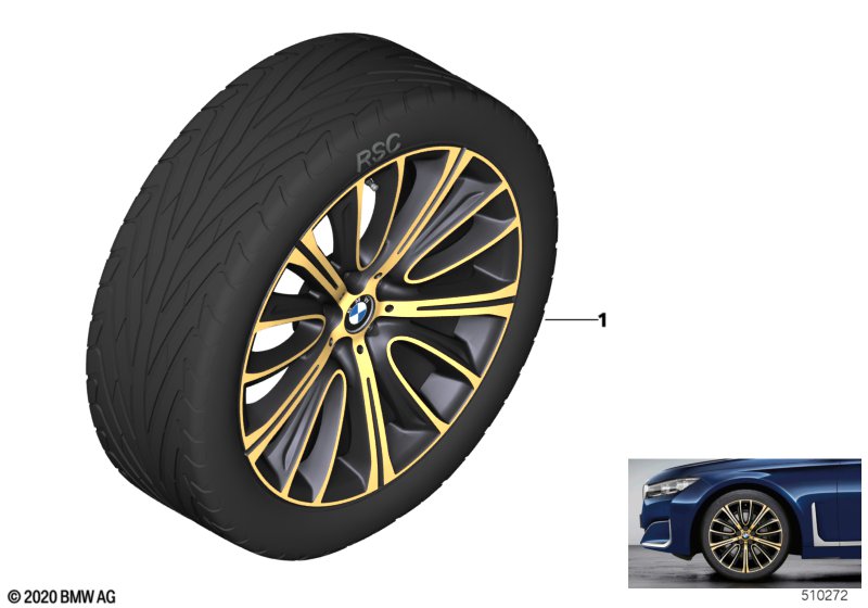 BMW LA wheel V-Spoke 628 - 20''