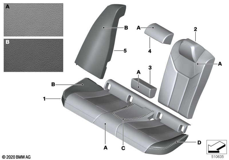 Individual option cover rear seat