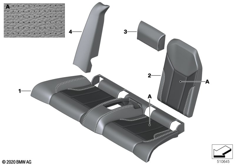 Individual cover Klima-Leather, rear