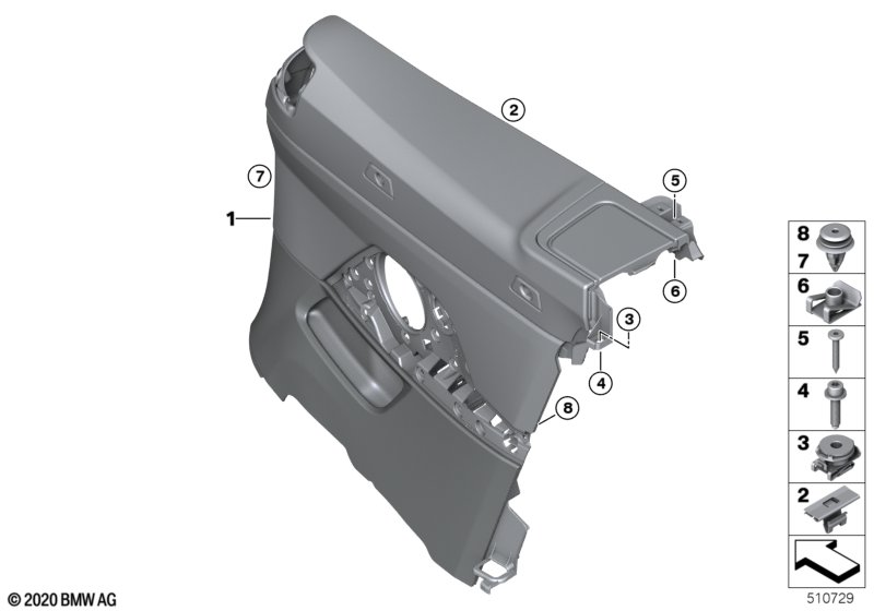 Side trim panel