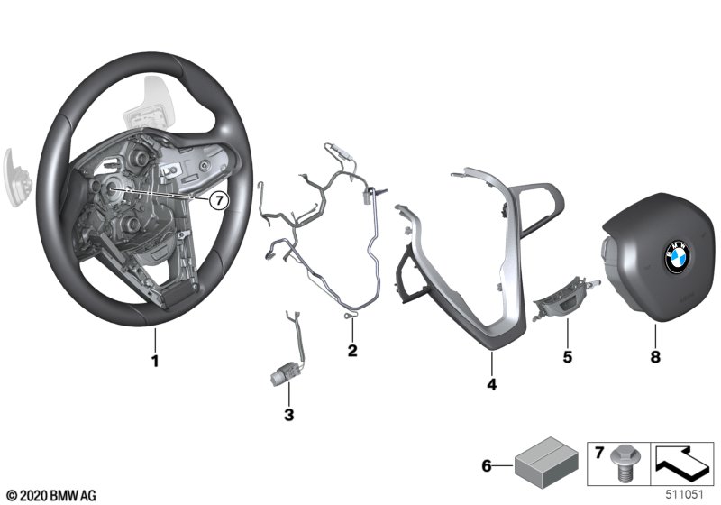 Sports st. wheel airbag multif./paddles