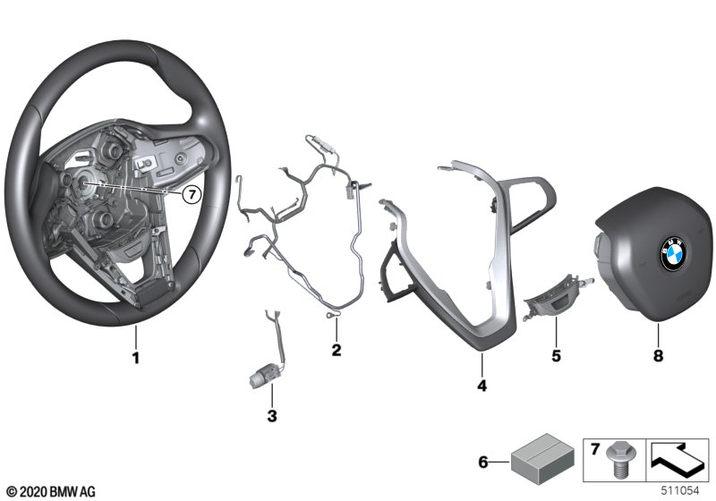 Airbag sports steering wheel multifunct.
