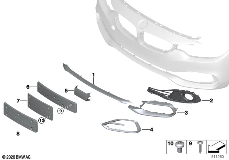 Trim, decor elements, front