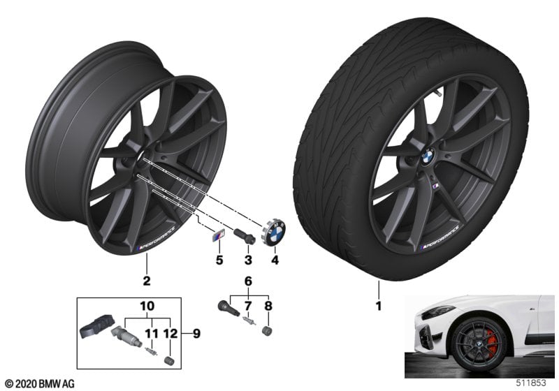 BMW LA wheel Y-spoke 898M - 19