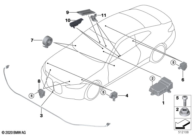 Electric parts airbag
