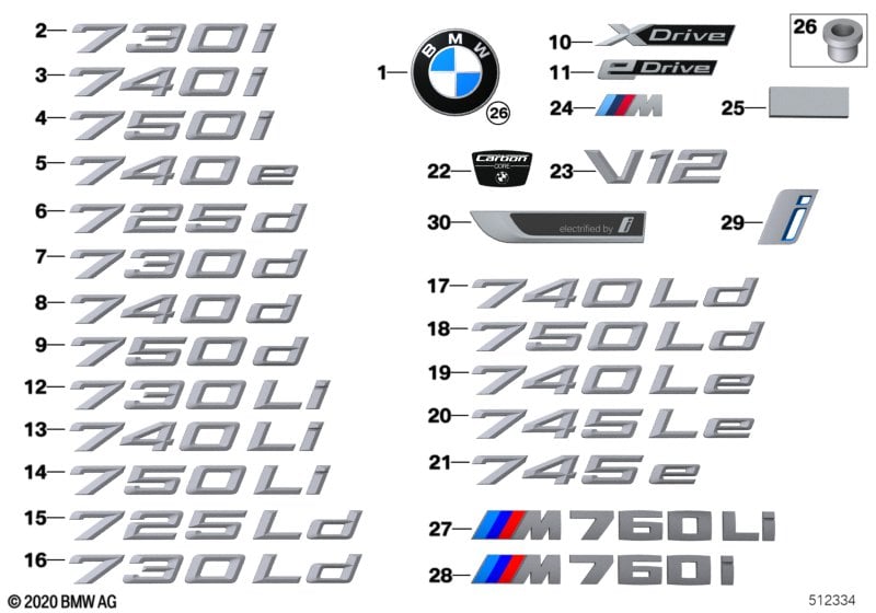 Emblems / letterings