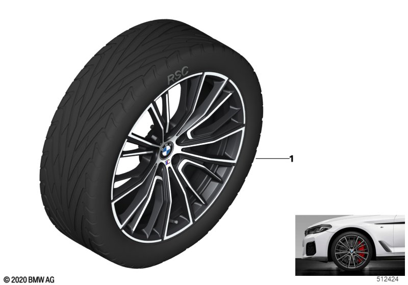 BMW LA wheel M Perf. Multi-sp.732M -20