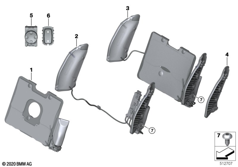 Seat, front, lumbar