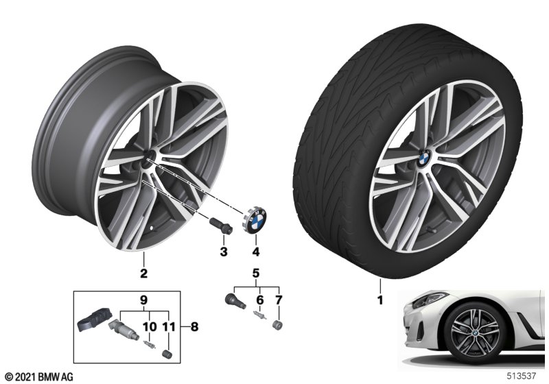 BMW LA wheel double spoke 853 - 18