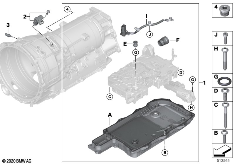 GA8P75HZ wiring harness, oil pump/sensor