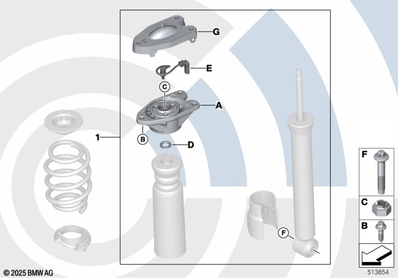 Repair kit for support bearing