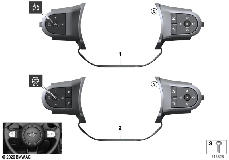 Switch, MF steering wheel, Sport