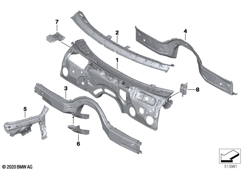 Splash wall parts