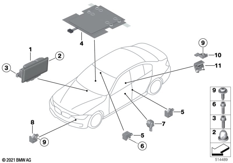 Electric parts airbag