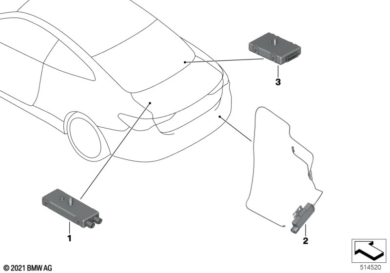 Components, antenna amplifier, diversity