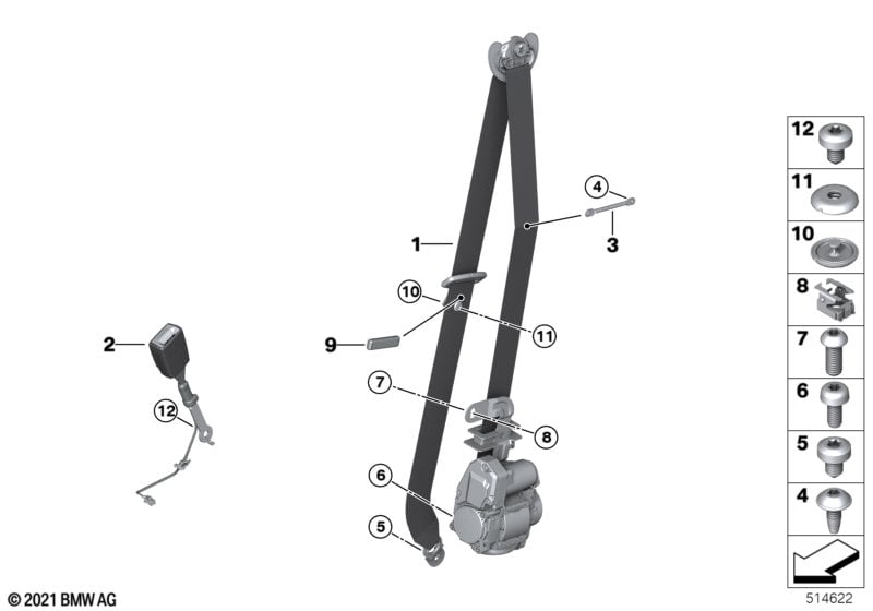 Safety belt, REMA, front