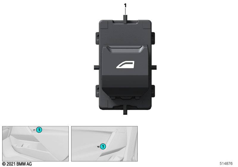 Switch,power window passenger side/rear