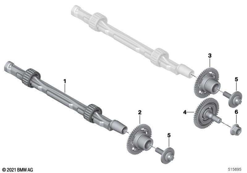 Crankshaft drive mass compensator