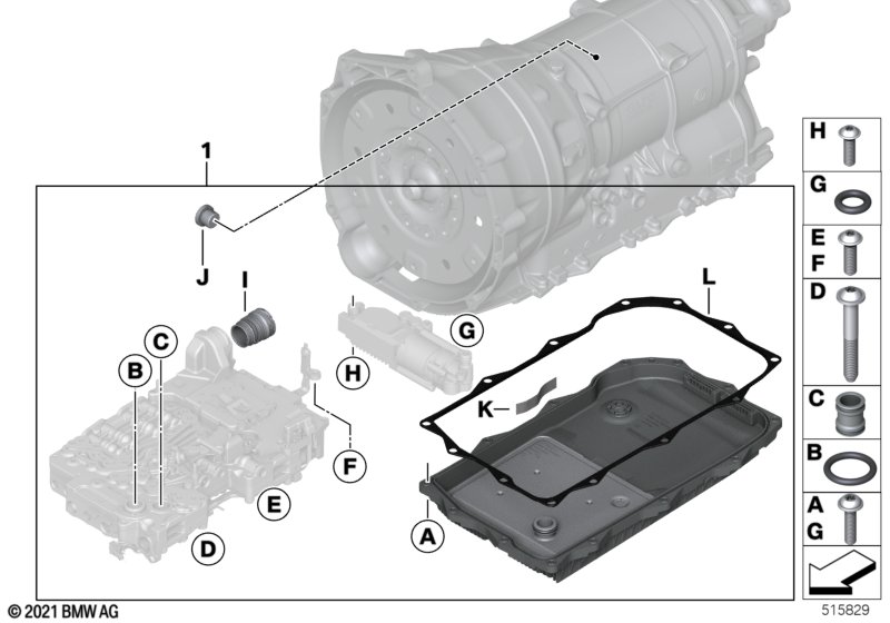 GA8HP51X mechatronics sealing kit