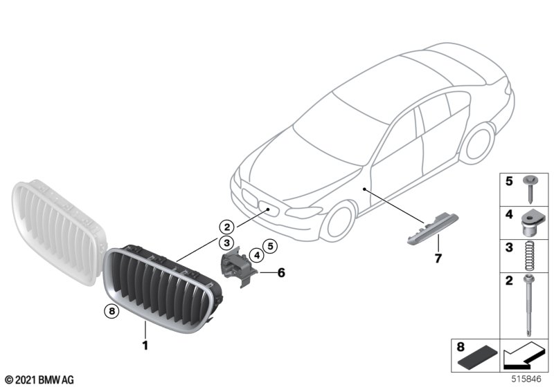 Exterior trim / grill