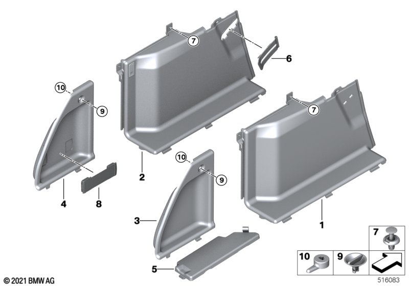 Left trunk trim