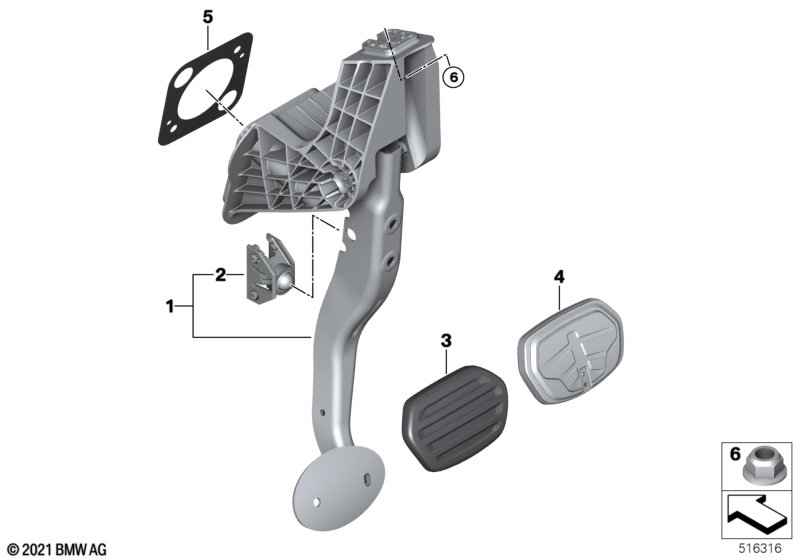 Pedal assembly, automatic transmission