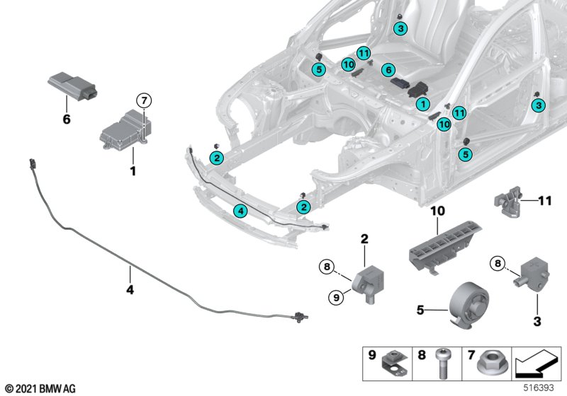 Electric parts airbag