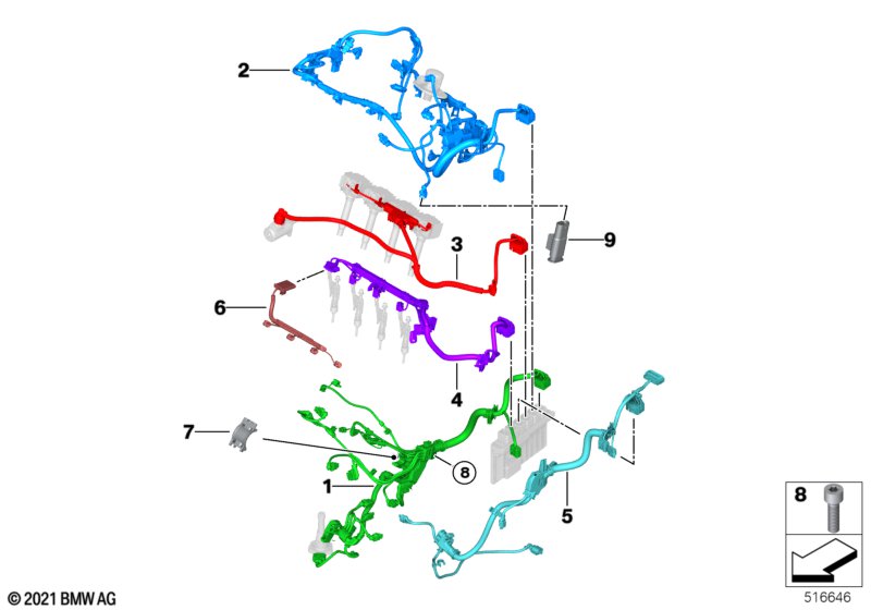 Engine wiring harness