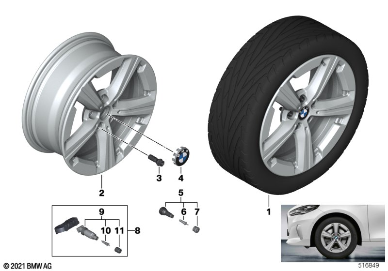 BMW LA wheel star spoke 875 - 17
