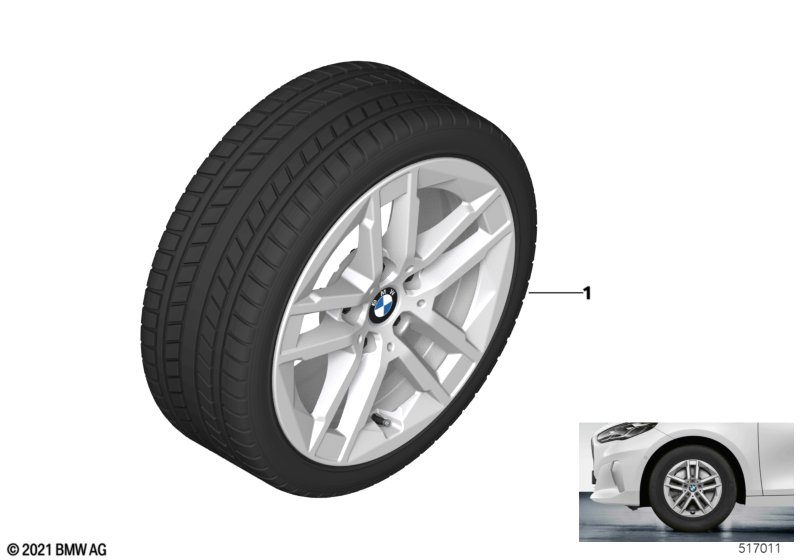 Winter wheel w/tire double sp.186 - 16