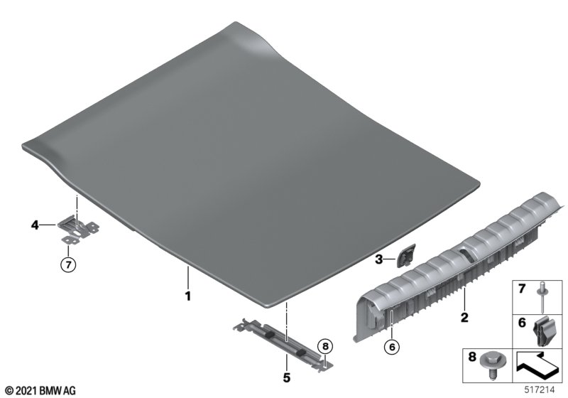 Trim panel, trunk floor