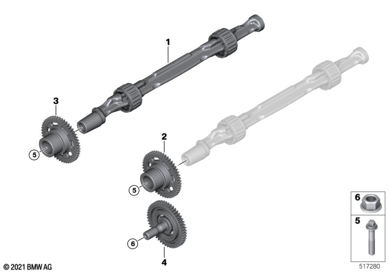 Crankshaft drive mass compensator