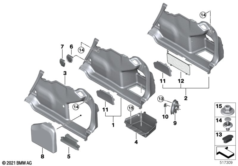 Right TRUNK TRIM