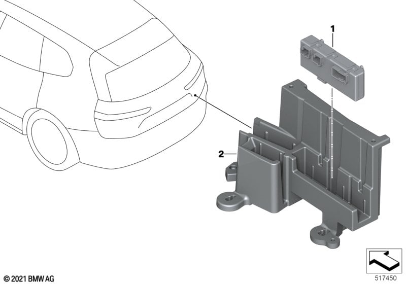 Boîtier électroniq module fonction hayon