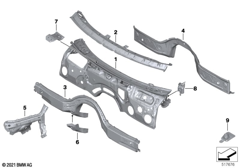 Splash wall parts